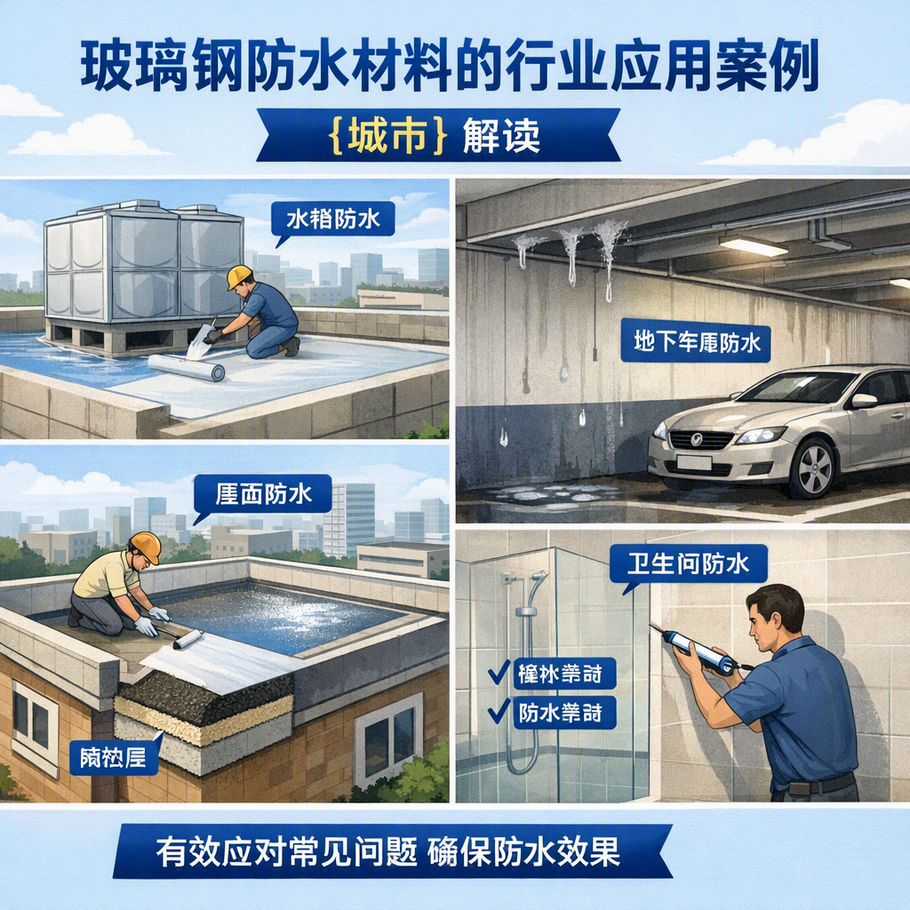 玻璃钢防水材料的行业应用案例，威海解读
